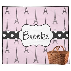 Eiffel Tower Outdoor Picnic Blanket (Personalized)