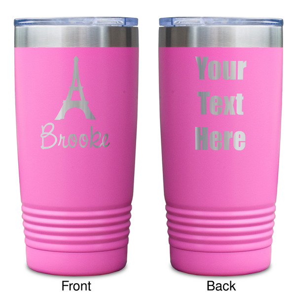 Eiffel Tower Pink Polar Camel Tumbler - 20oz - Double Sided - Approval