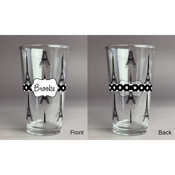 Eiffel Tower Pint Glass - Full Fill w Transparency - Approval
