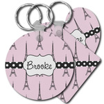 Eiffel Tower Plastic Keychain (Personalized)