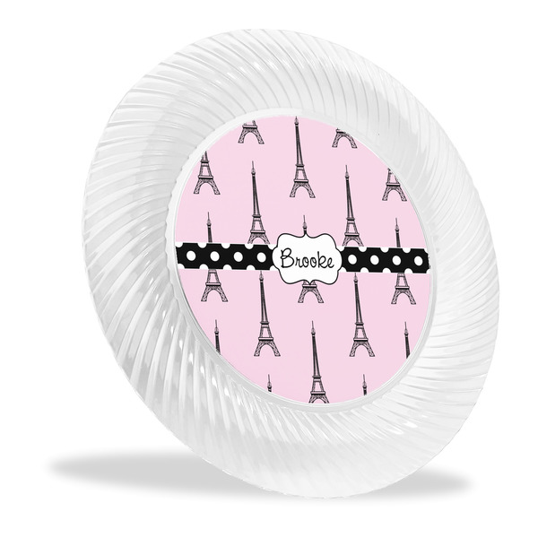 Custom Eiffel Tower Plastic Party Dinner Plates - 10" (Personalized)