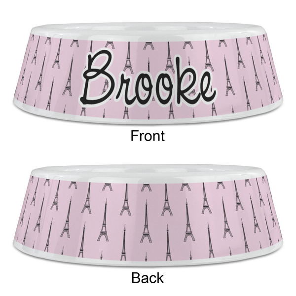 Eiffel Tower Plastic Pet Bowls - Large - APPROVAL