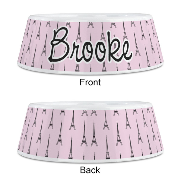 Eiffel Tower Plastic Pet Bowls - Medium - APPROVAL