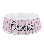 Eiffel Tower Plastic Dog Bowl (Personalized)