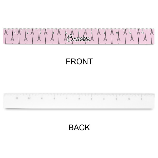 Eiffel Tower Plastic Ruler - 12" - APPROVAL