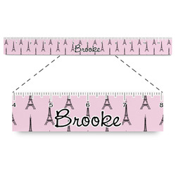 Eiffel Tower Plastic Ruler - 12" (Personalized)