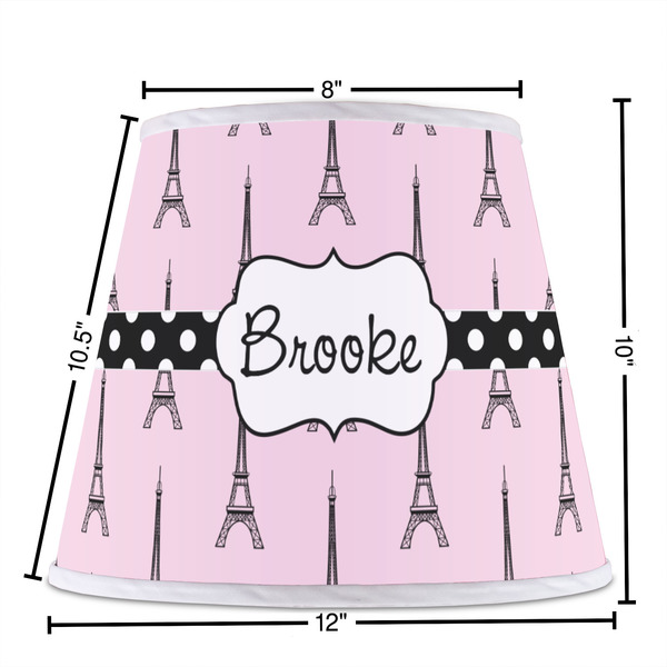 Eiffel Tower Poly Film Empire Lampshade - Dimensions