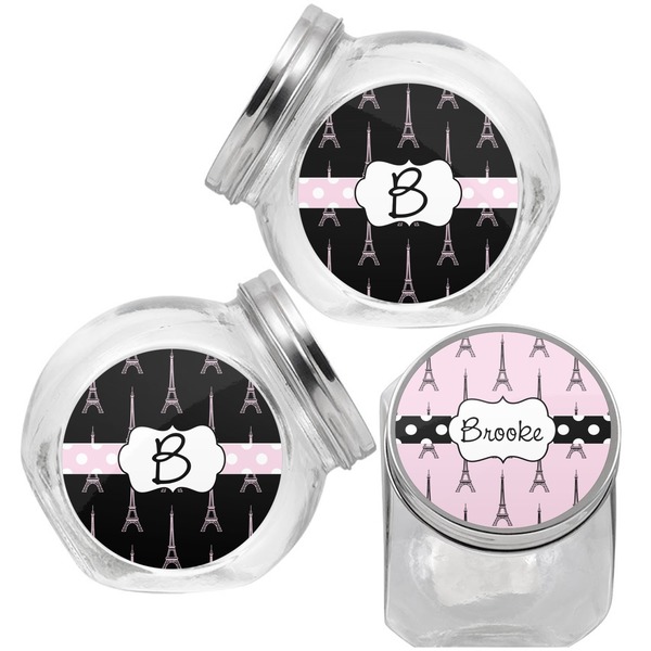 Eiffel Tower Puppy Treat Jar - Top Left Right