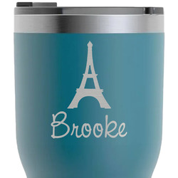 Eiffel Tower RTIC Tumbler - Dark Teal - Laser Engraved - Double-Sided (Personalized)