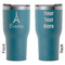 Eiffel Tower RTIC Tumbler - Dark Teal - Double Sided - Front & Back