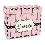 Eiffel Tower Wood Recipe Box - Full Color Print (Personalized)