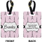 Eiffel Tower Rectangle Luggage Tag (Front + Back)