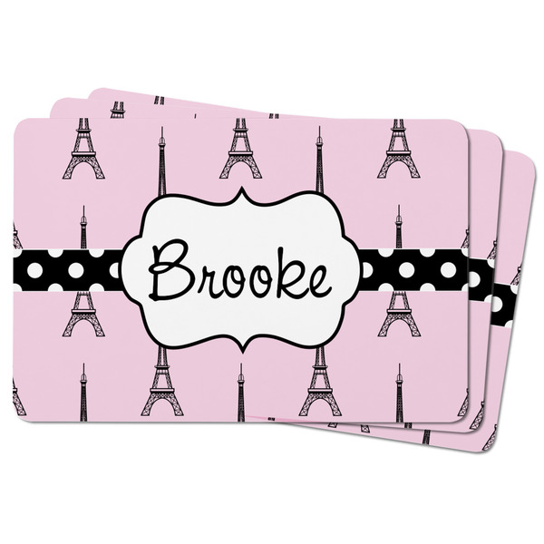 Eiffel Tower Rectangular Fridge Magnet - THREE