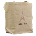 Eiffel Tower Reusable Cotton Grocery Bag (Personalized)