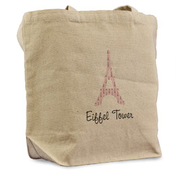 Eiffel Tower Reusable Cotton Grocery Bag - Single (Personalized)