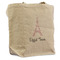 Eiffel Tower Reusable Cotton Grocery Bag (Personalized)