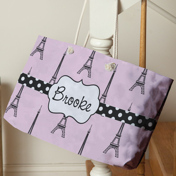 Eiffel Tower Large Rope Tote - Life Style