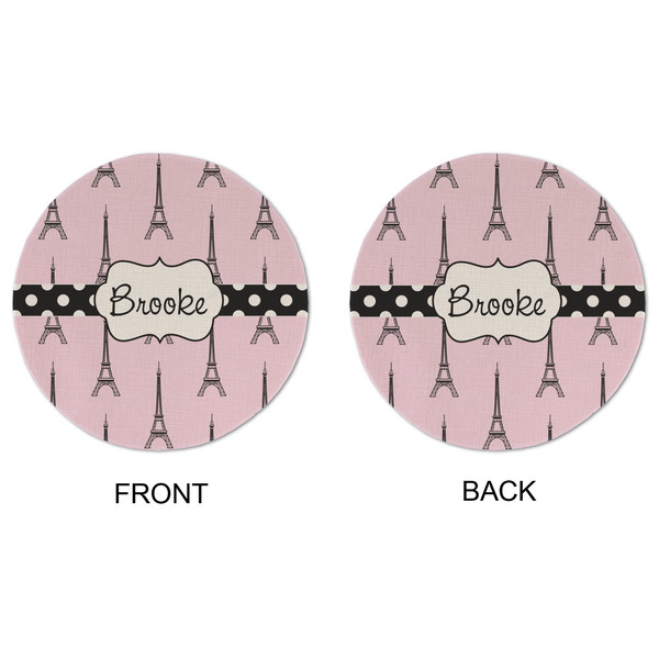 Eiffel Tower Round Linen Placemats - APPROVAL (double sided)