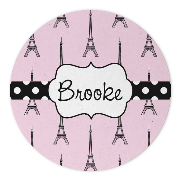 Eiffel Tower Round Paper Coaster - Approval