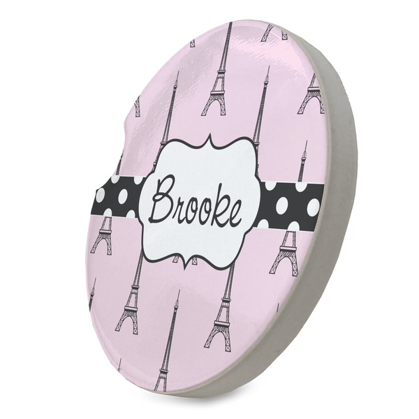 Eiffel Tower Sandstone Car Coaster - STANDING ANGLE