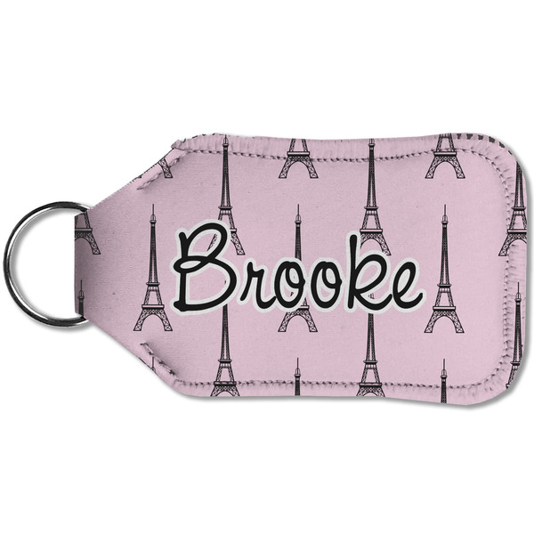 Eiffel Tower Sanitizer Holder Keychain - Small (Back)