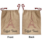 Eiffel Tower Santa Sack - Front & Back (Personalized)