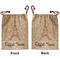 Eiffel Tower Santa Bag - Front and Back