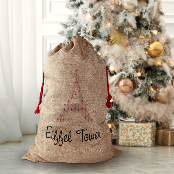 Eiffel Tower Santa Bag - Lifestyle