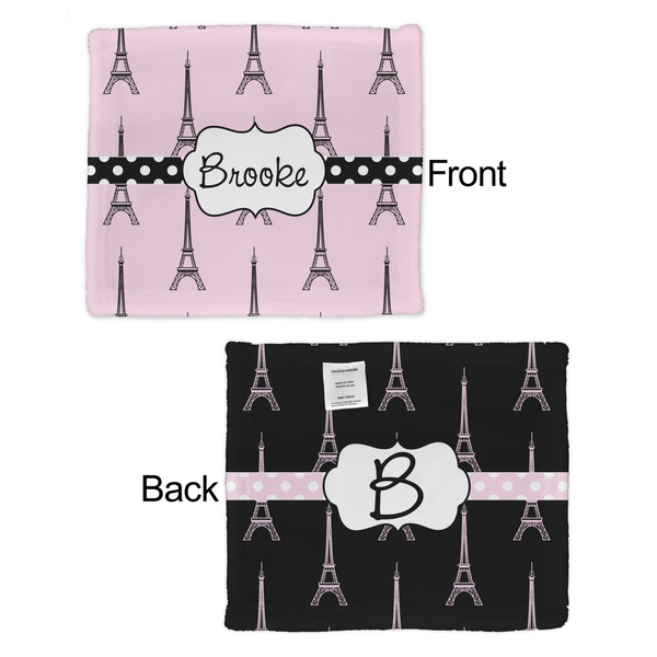 Eiffel Tower Security Blanket - Front & Back View