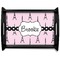 Eiffel Tower Black Wooden Tray - Large (Personalized)
