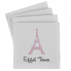 Eiffel Tower Absorbent Stone Coasters - Set of 4 (Personalized)