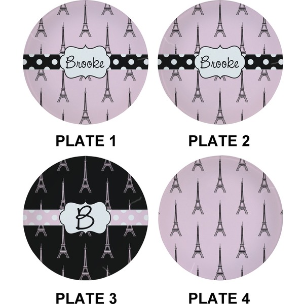 Eiffel Tower Set of Appetizer / Dessert Plates (Approval)
