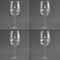 Eiffel Tower Set of Four Personalized Wineglasses (Approval)