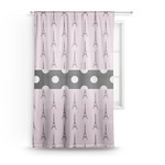 Eiffel Tower Sheer Curtains (Personalized)