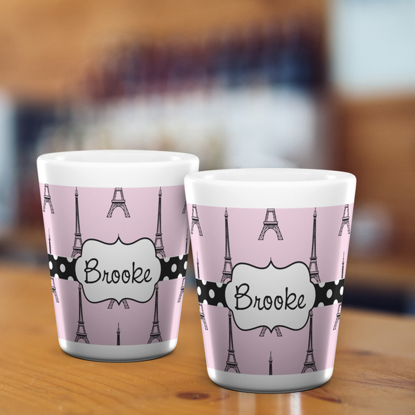 Eiffel Tower Shot Glass - White - LIFESTYLE