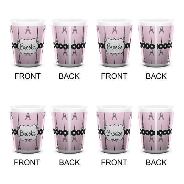 Eiffel Tower Shot Glass - White - Set of 4 - APPROVAL