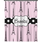Eiffel Tower Extra Long Shower Curtain - 70"x84" (Personalized)