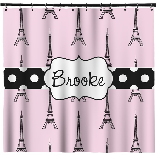 Custom Eiffel Tower Shower Curtain - Custom Size (Personalized)