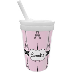Eiffel Tower Sippy Cup with Straw (Personalized)