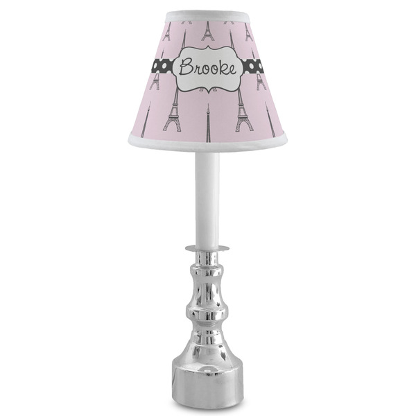 Eiffel Tower Small Chandelier Lamp - LIFESTYLE (on candle stick)