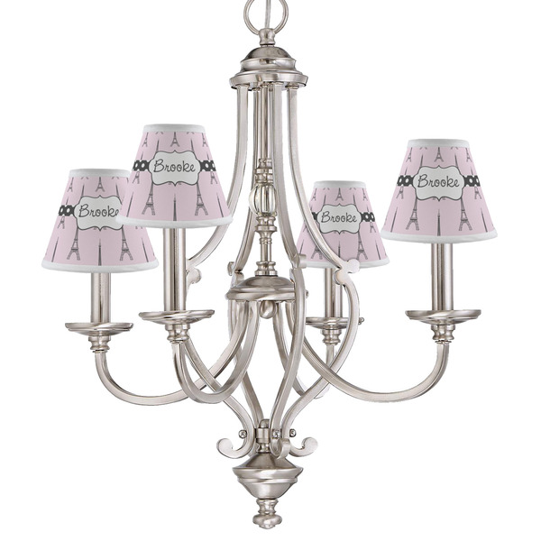 Eiffel Tower Small Chandelier Shade - LIFESTYLE (on chandelier)