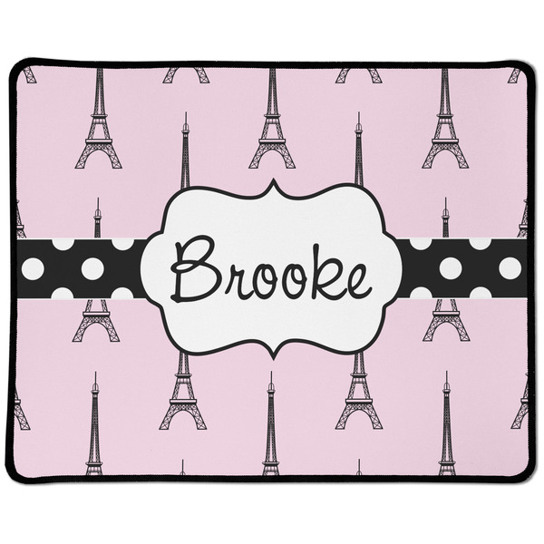 Custom Eiffel Tower Large Gaming Mouse Pad - 12.5" x 10" (Personalized)