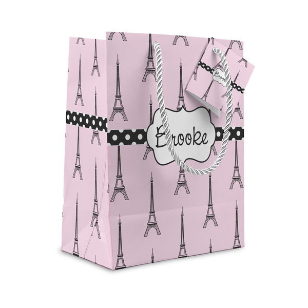 Custom Eiffel Tower Small Gift Bag (Personalized)