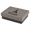 Eiffel Tower Small Gift Box w/ Engraved Leather Lid (Personalized)