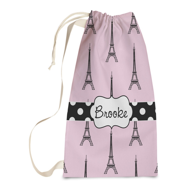 Custom Eiffel Tower Laundry Bags - Small (Personalized)