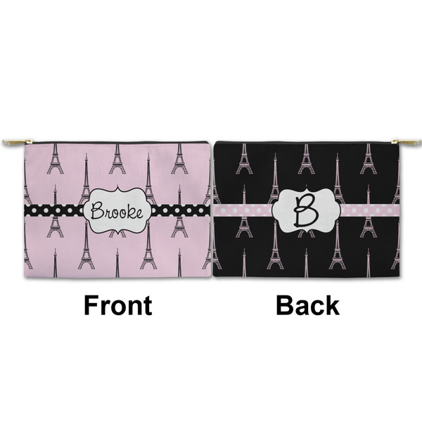 Eiffel Tower Small Zipper Pouch Approval (Front and Back)