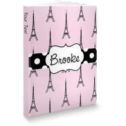 Eiffel Tower Softbound Notebook - 7.25" x 10" (Personalized)