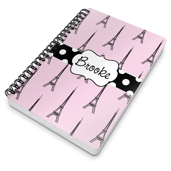 Eiffel Tower Spiral Journal 7 x 10 - Main