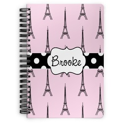 Eiffel Tower Spiral Notebook (Personalized)