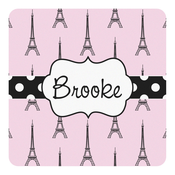 Custom Eiffel Tower Square Decal - Small (Personalized)